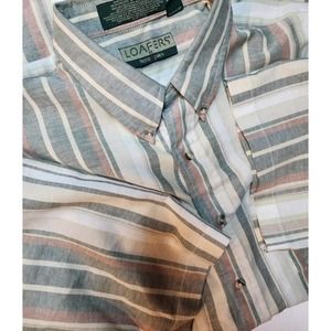 Vintage Loafers by Reed James Mens Button Polo Size XL